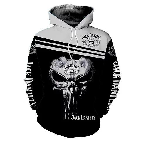 JD Unisex 3D Skull Hoodies 3D All Over Print V47