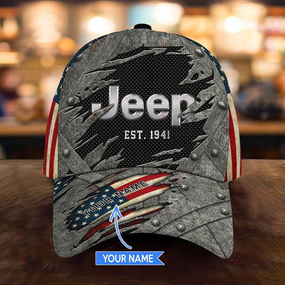 Custom Name Jeep Classic Cap For Men And Women V50