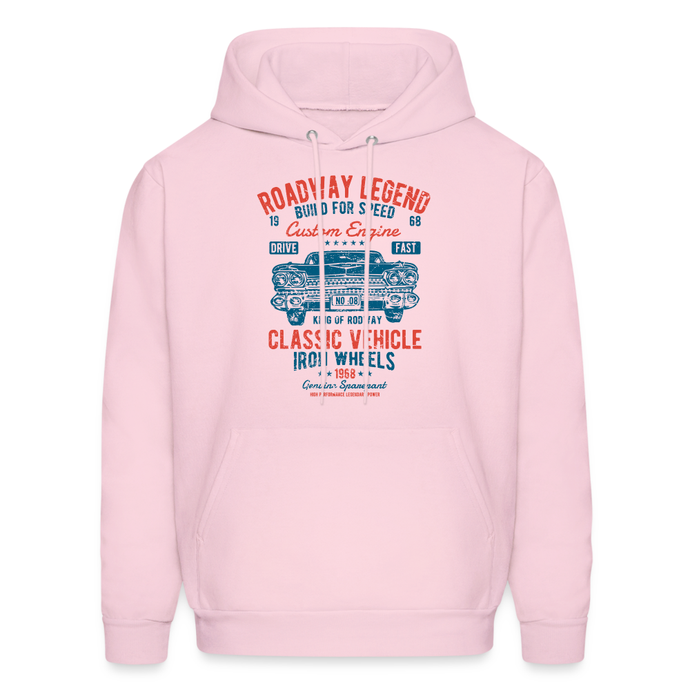 Road Way Legend Men's Hoodie - pale pink