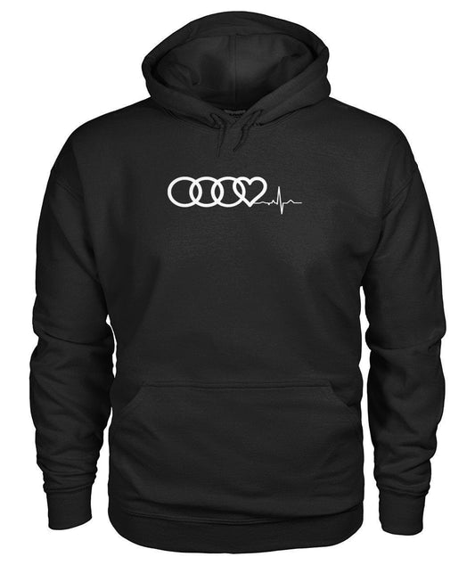 Audi Hoodie Heart Beat Gildan