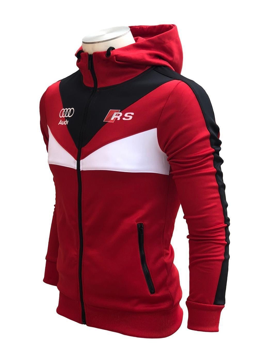 Survêtement homme rouge noir blanc AUDI RS-Survêtement-frauto-Pixefy