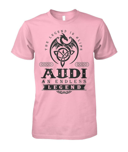 AUDI AN ENDLESS LEGEND Unisex Cotton T SHIRT