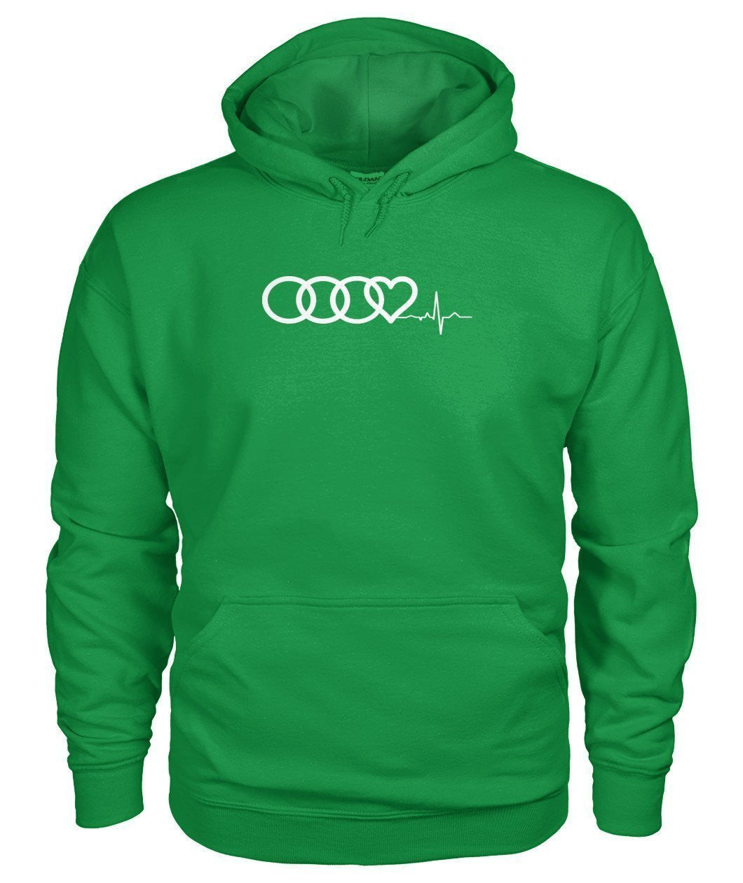 AUDI Herzschlag HEART BEAT Gildan Pullover Sweatshirt Hoodie