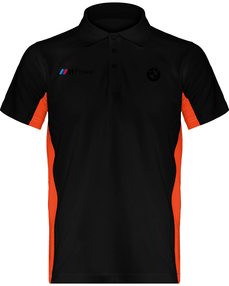 BMW Polo Bicolore Herren Flag