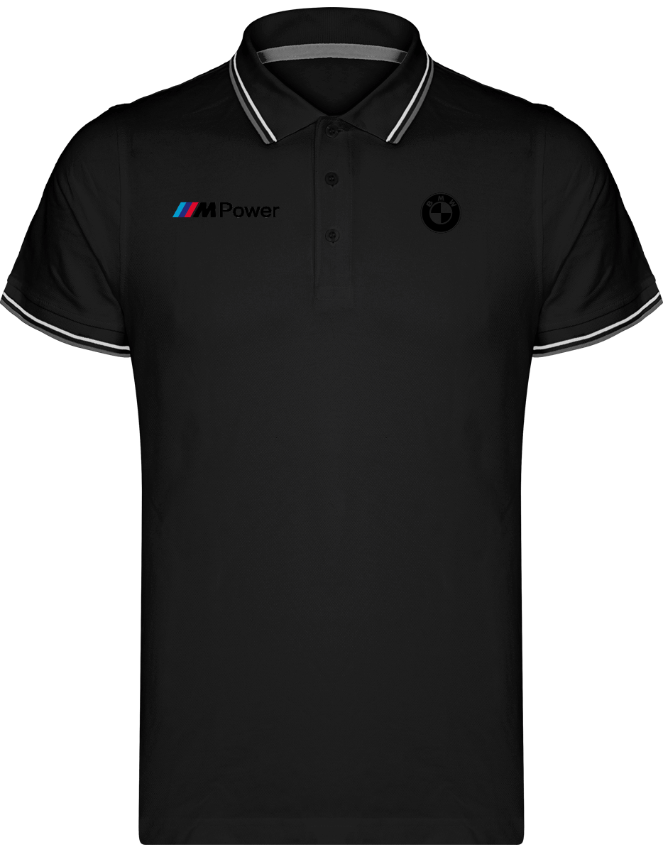 BMW Polo Shirt Maille Piquées 2 bandes