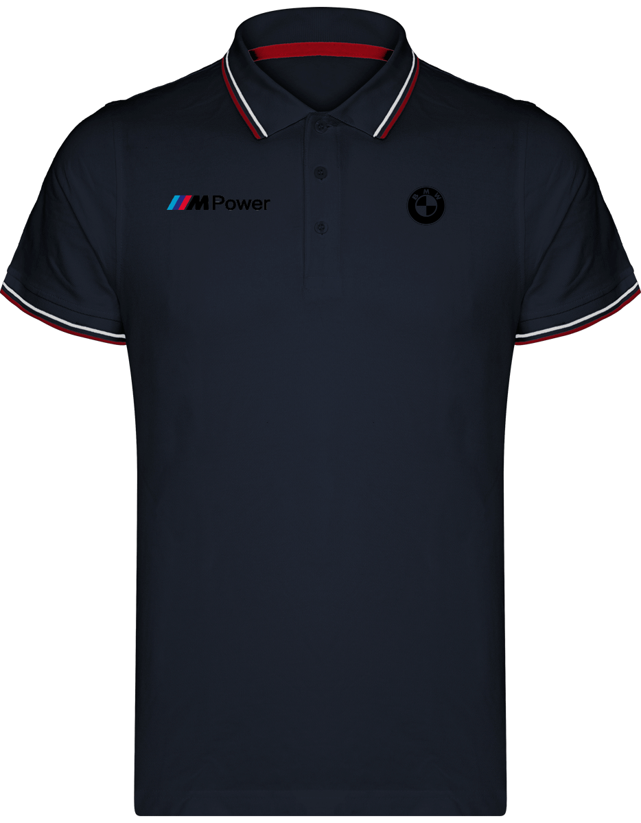 BMW Polo Shirt Maille Piquées 2 bandes