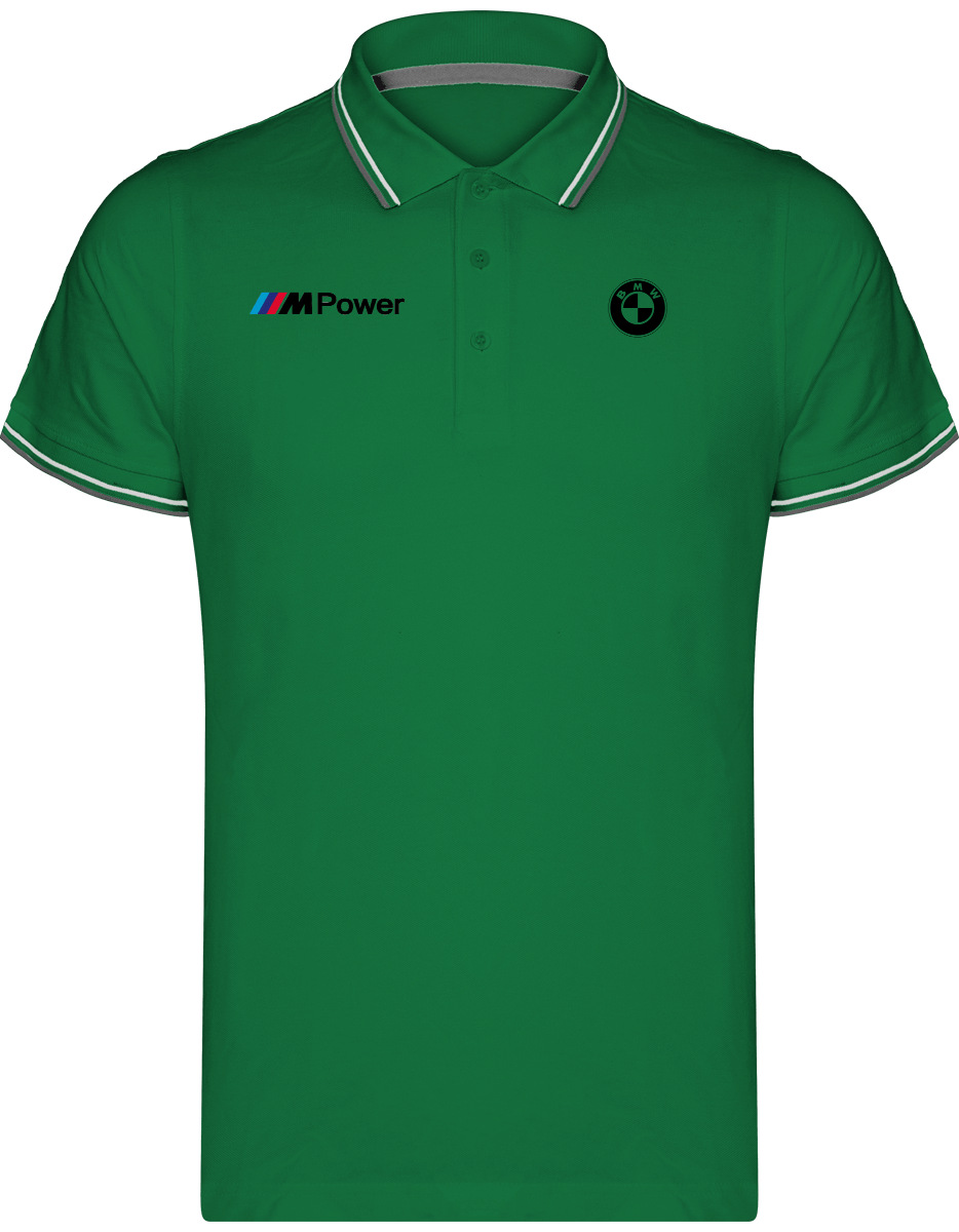 BMW Polo Shirt Maille Piquées 2 bandes