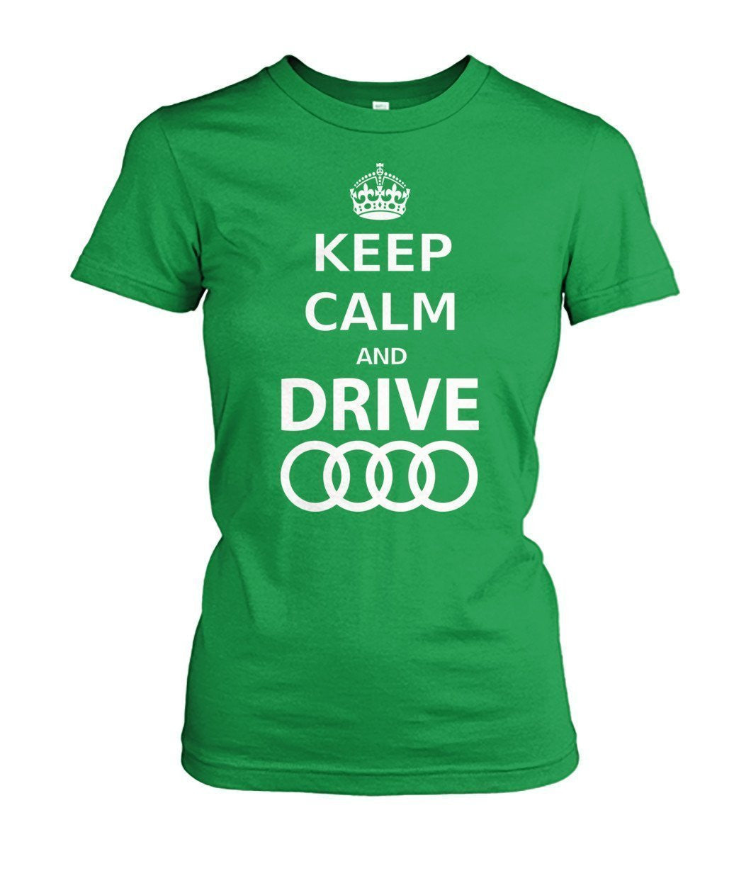 Keep calm and drive Audi Damen Tee