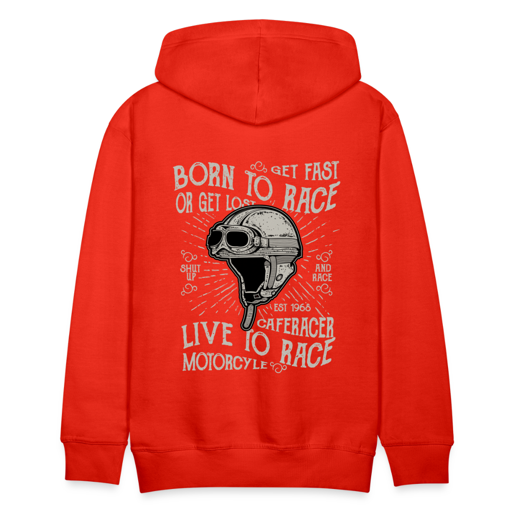 Born to Race Car's Men’s Premium Hoodie - red