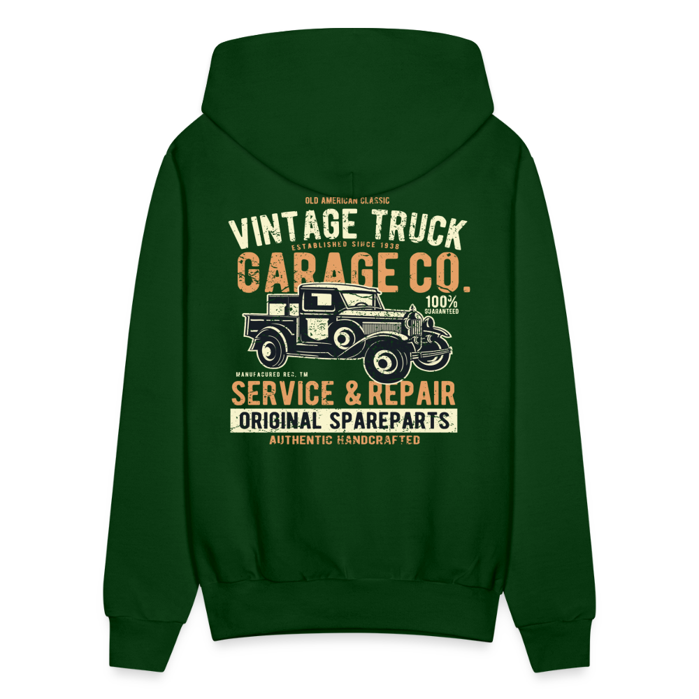 Vintage truck Cars Men's Hoodie - forest green