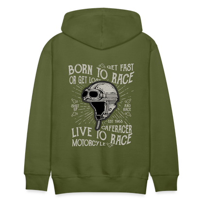 Born to Race Car's Men’s Premium Hoodie - olive green