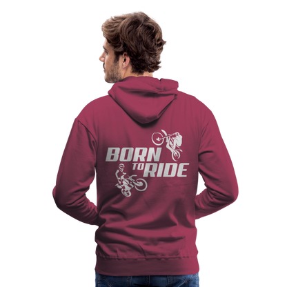 Born to Ride Motocross Men’s Premium Hoodie - bordeaux