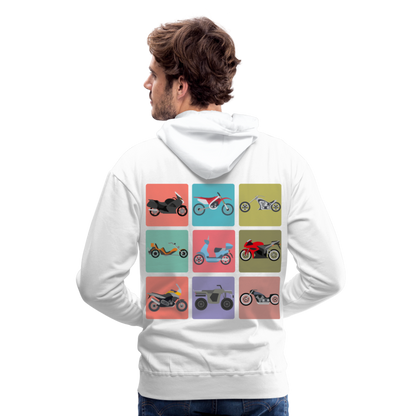 Motorcycles Men’s Premium Hoodie - white