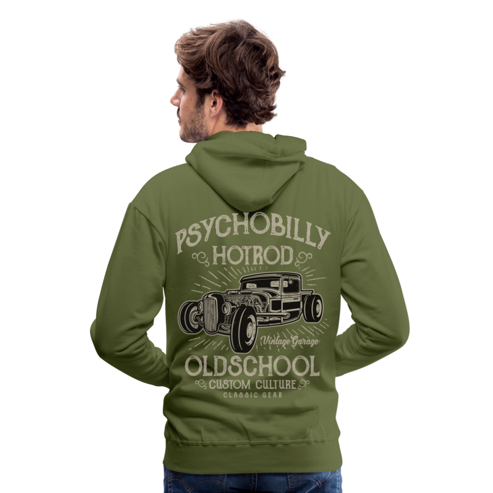 Psychobilly hotrod Men’s Premium Hoodie - olive green