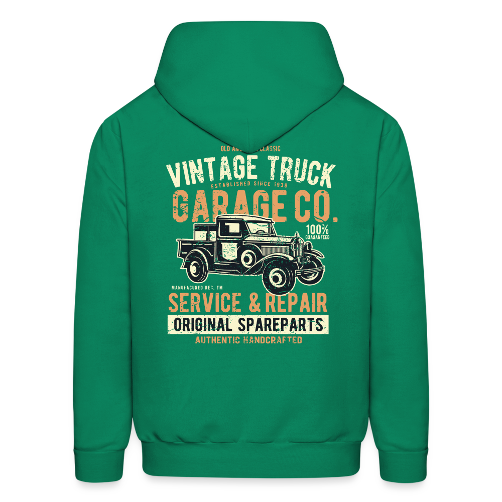 Vintage truck Cars Men's Hoodie - kelly green