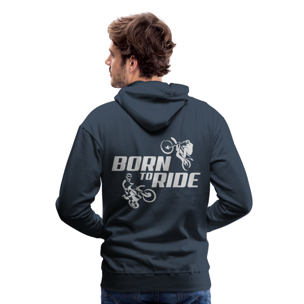 Born to Ride Motocross Men’s Premium Hoodie - navy