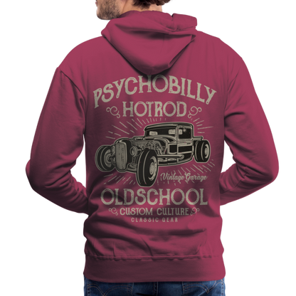 Psychobilly hotrod Men’s Premium Hoodie - bordeaux