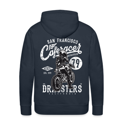 Motorcycle San Francisco Caferacer Men’s Premium Hoodie - navy