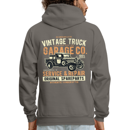 Vintage truck Cars Men's Hoodie - asphalt gray