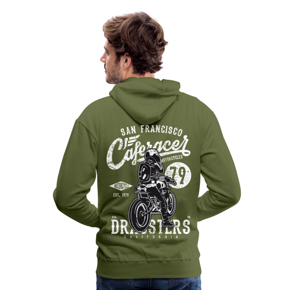 Motorcycle San Francisco Caferacer Men’s Premium Hoodie - olive green