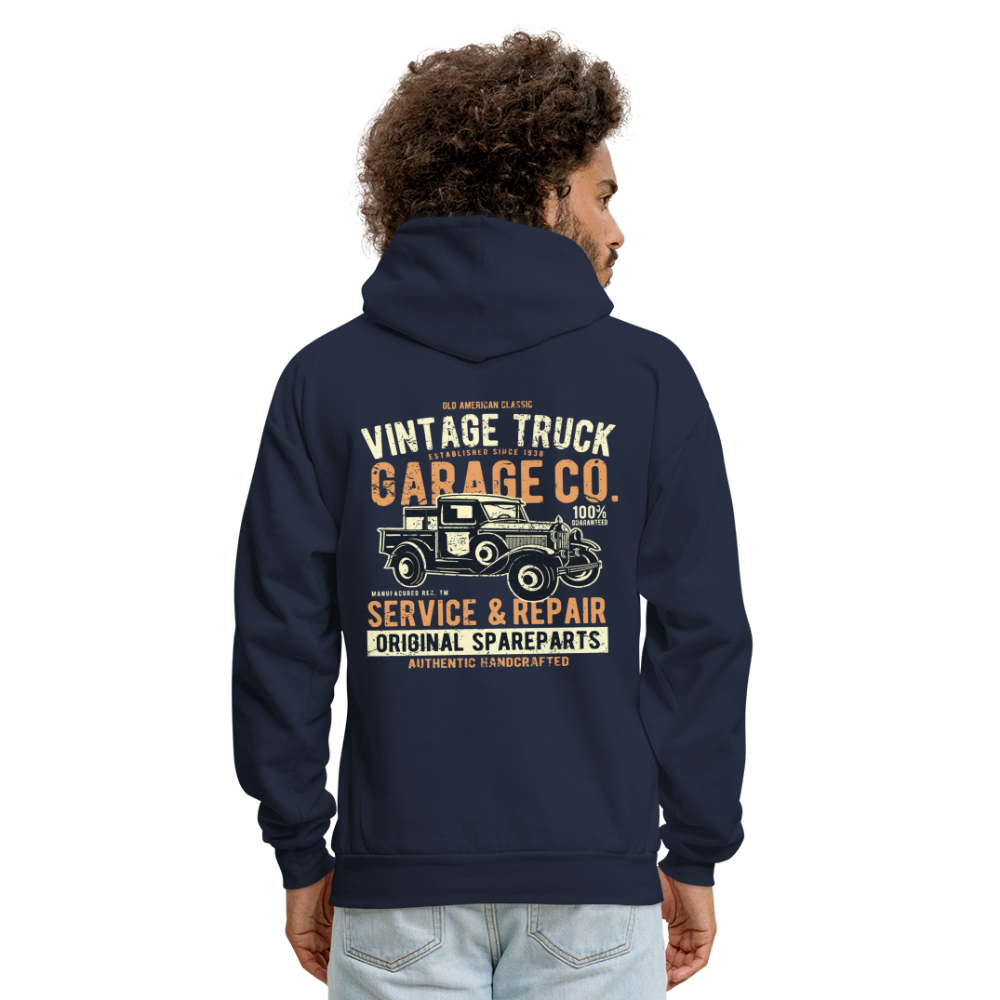 Vintage truck Cars Men's Hoodie - navy