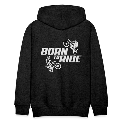 Born to Ride Motocross Men’s Premium Hoodie - charcoal grey