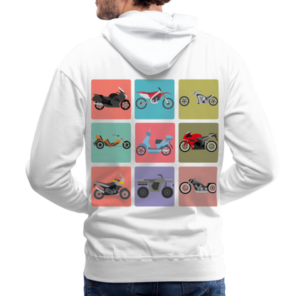 Motorcycles Men’s Premium Hoodie - white