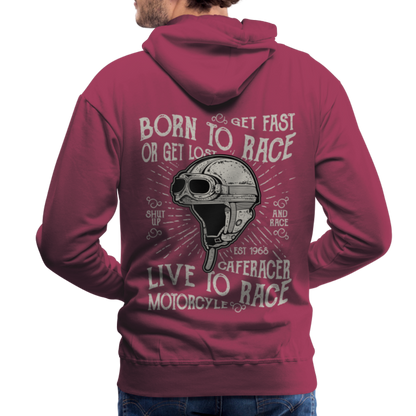 Born to Race Car's Men’s Premium Hoodie - bordeaux