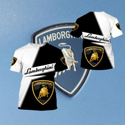 Lamborghini Hoodies Lamborghini Black &#038; White T-shirts V18