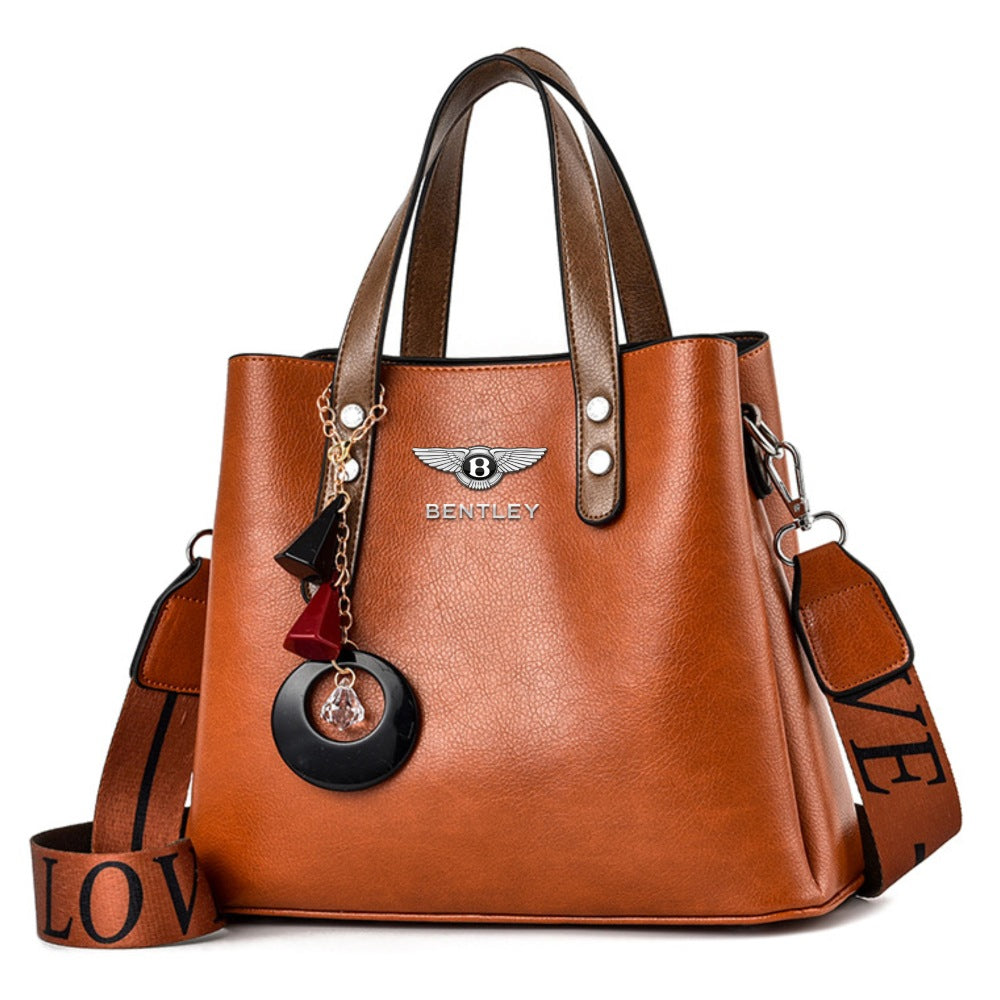 Bentley Luxury Leather Women Handbag-bag-Driver Apparel-Brown-Driversapparel.com