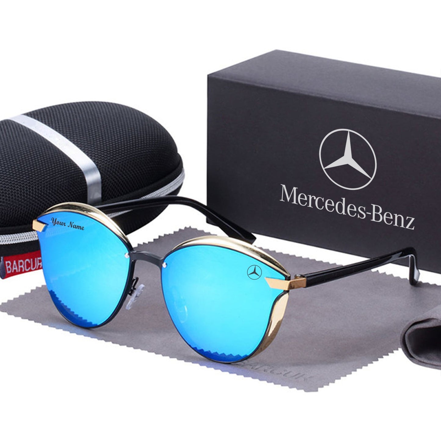 Customize Your Name with Mercedes Women’s Polarized Glasses-Driver Apparel-Driversapparel.com