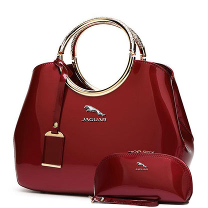 Jaguar Deluxe Women Handbag With Free Matching Wallet-bag-Driver Apparel-Red-Driversapparel.com