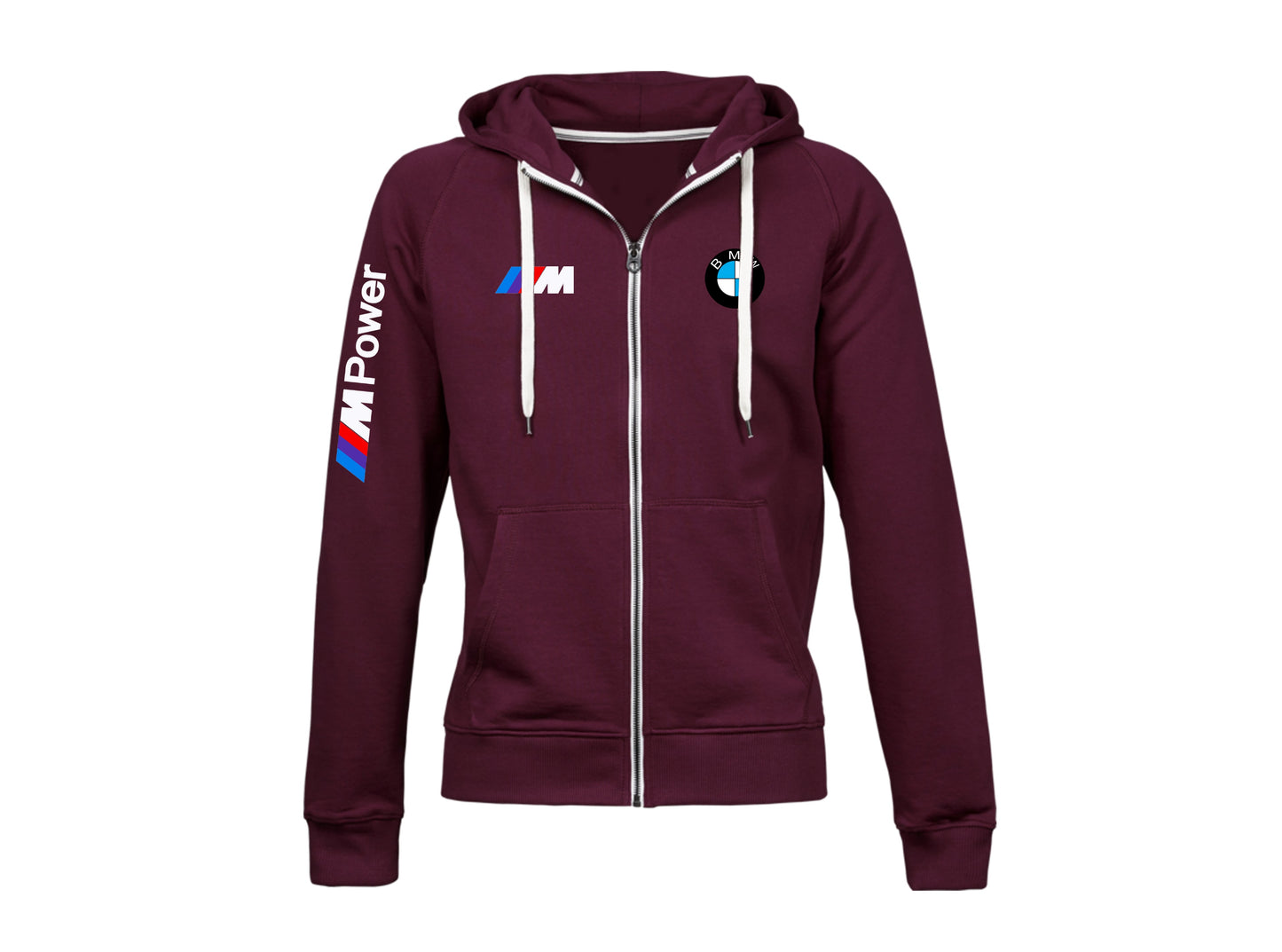 BMW Contrast Zipper Hoodie_Driver_Clothing