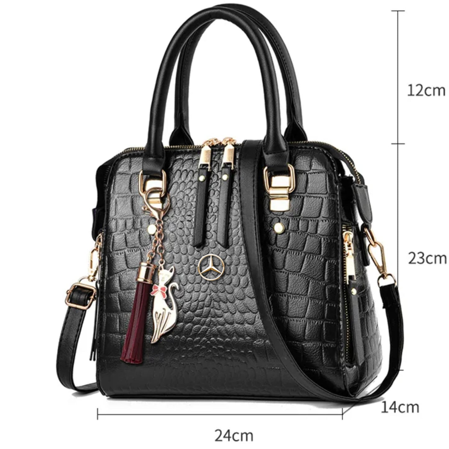 Mercedes Alligator Leather Handbag-bag-Driver Apparel-Driversapparel.com