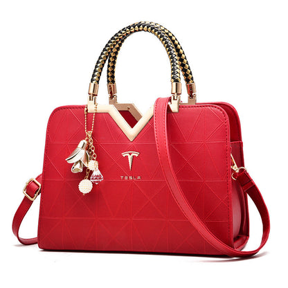 Tesla Spring Women&#8217;s Handbag-bag-Driver Apparel-Red-Driversapparel.com