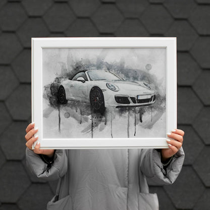 Personalized Car Portrait: A Unique Gift for Car Enthusiasts_driver_clothing_drivi.store