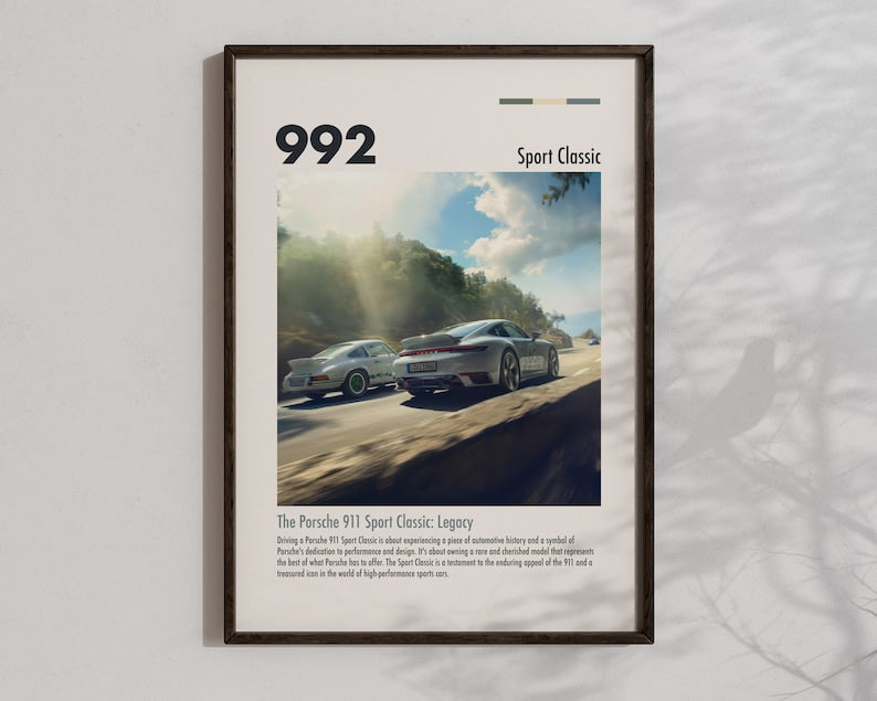 Porsche 911 Sport Classic Poster