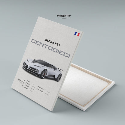 Bugatti Centodieci: Modern Supercar Wall Art