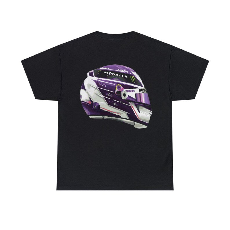 Hamilton F1 Race Helmet Vivid T-shirt_driver_clothing_drivi.store