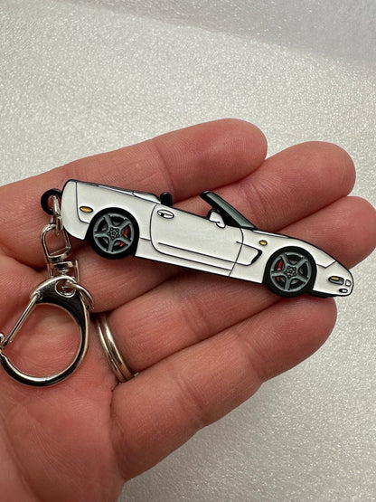 Corvette C5 Convertible Keychains (8 Colors)_driver_apparel_drivi.store