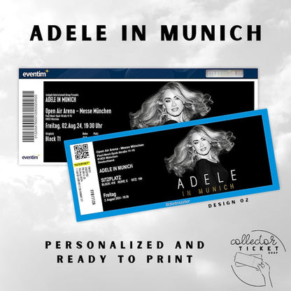 Personalized Adele in Munich Collector Ticket