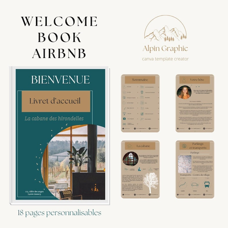 Créez votre Welcome Book Airbnb personnalisé avec Canva