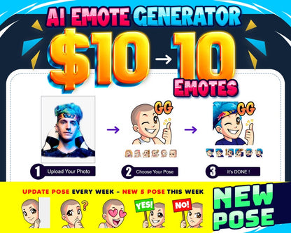 Unleash Your Stream with Bespoke Twitch Emotes Powered by AI