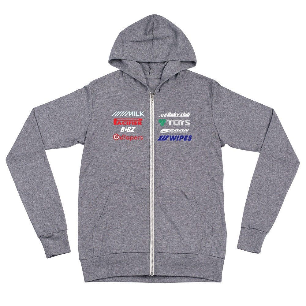 Racer Baby Sponsors Zip Hoodie