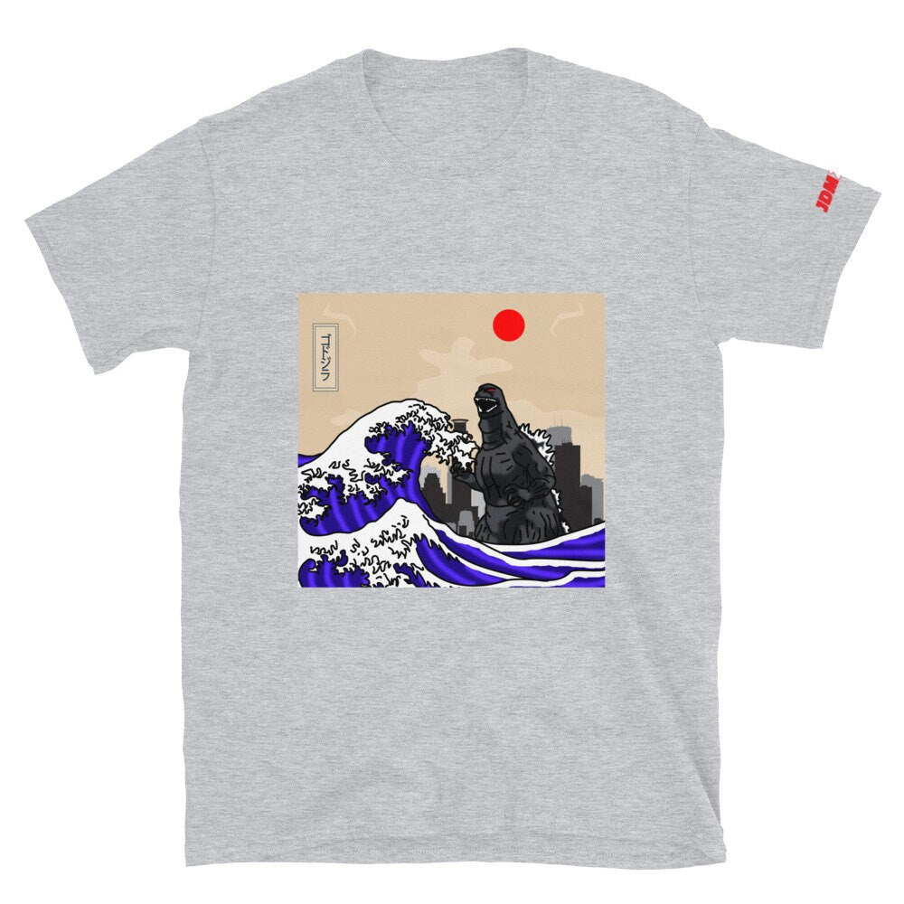 JDM ZILLA Tsunami Kaiju Short-Sleeve Unisex T-Shirt