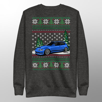 Hässlicher Weihnachtspullover - Honda Civic EG