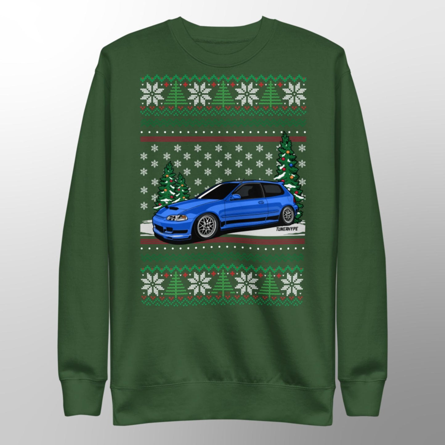 Hässlicher Weihnachtspullover - Honda Civic EG