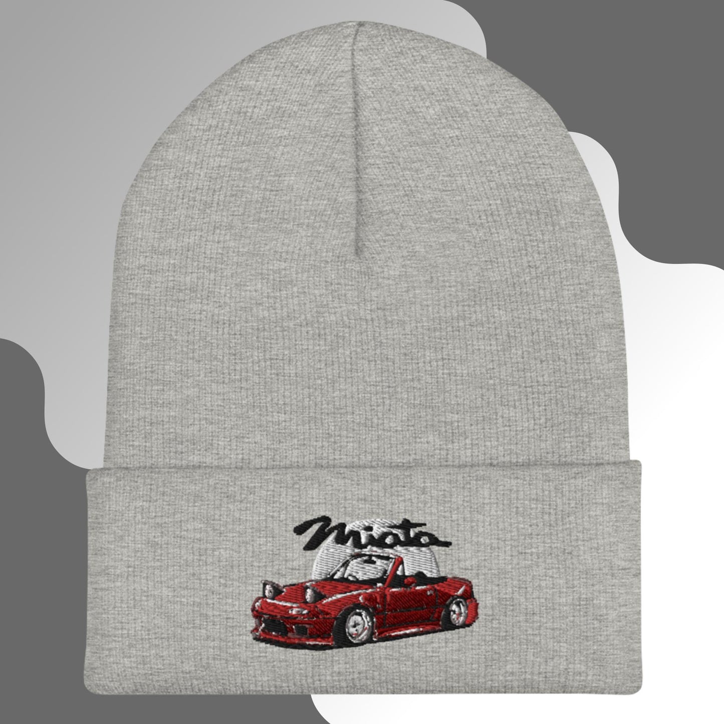 Bestickte rote Mazda Miata Beanie