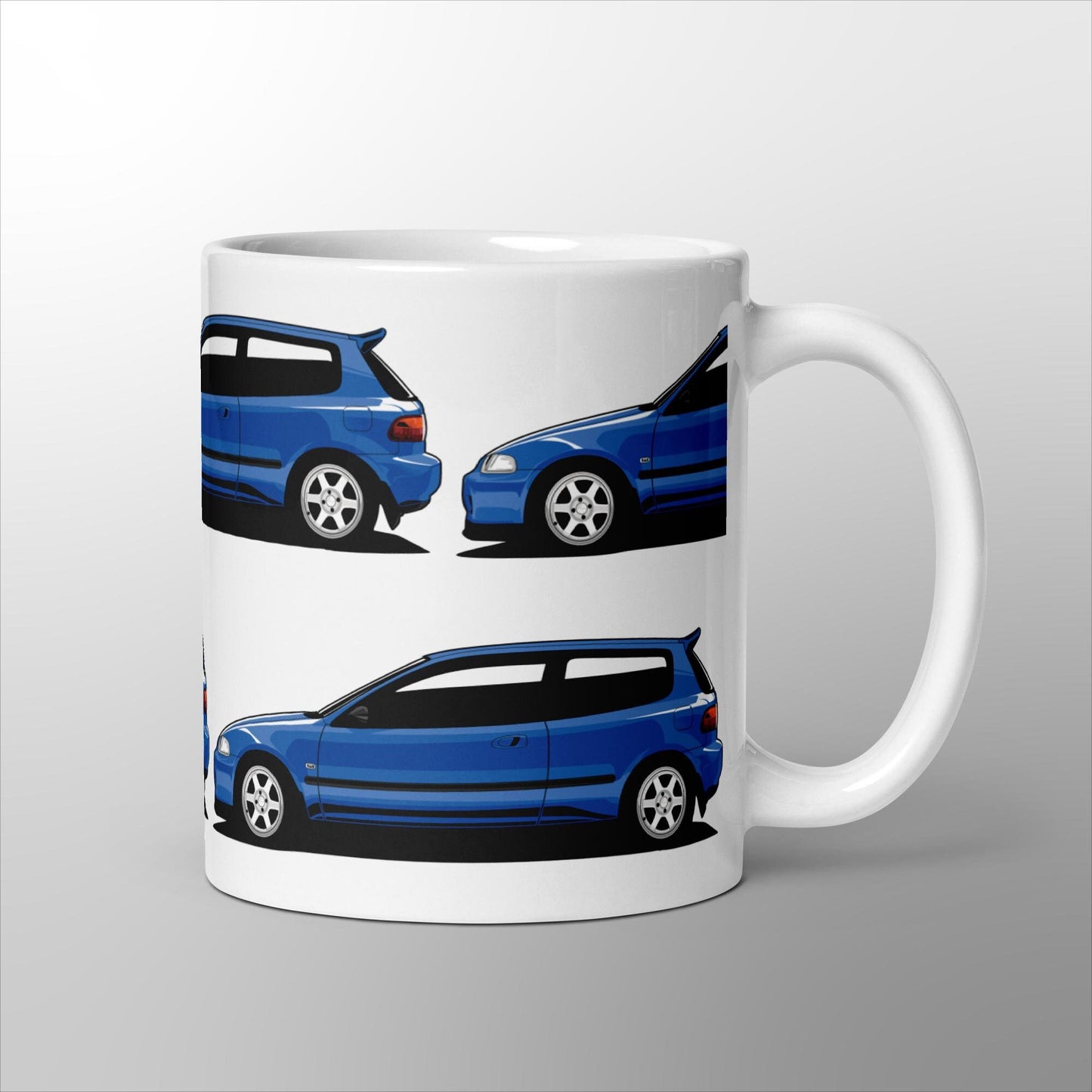 Honda Civic EG Schrägheck Decke - Captiva Blau - Kaffee Tee Getränk Becher