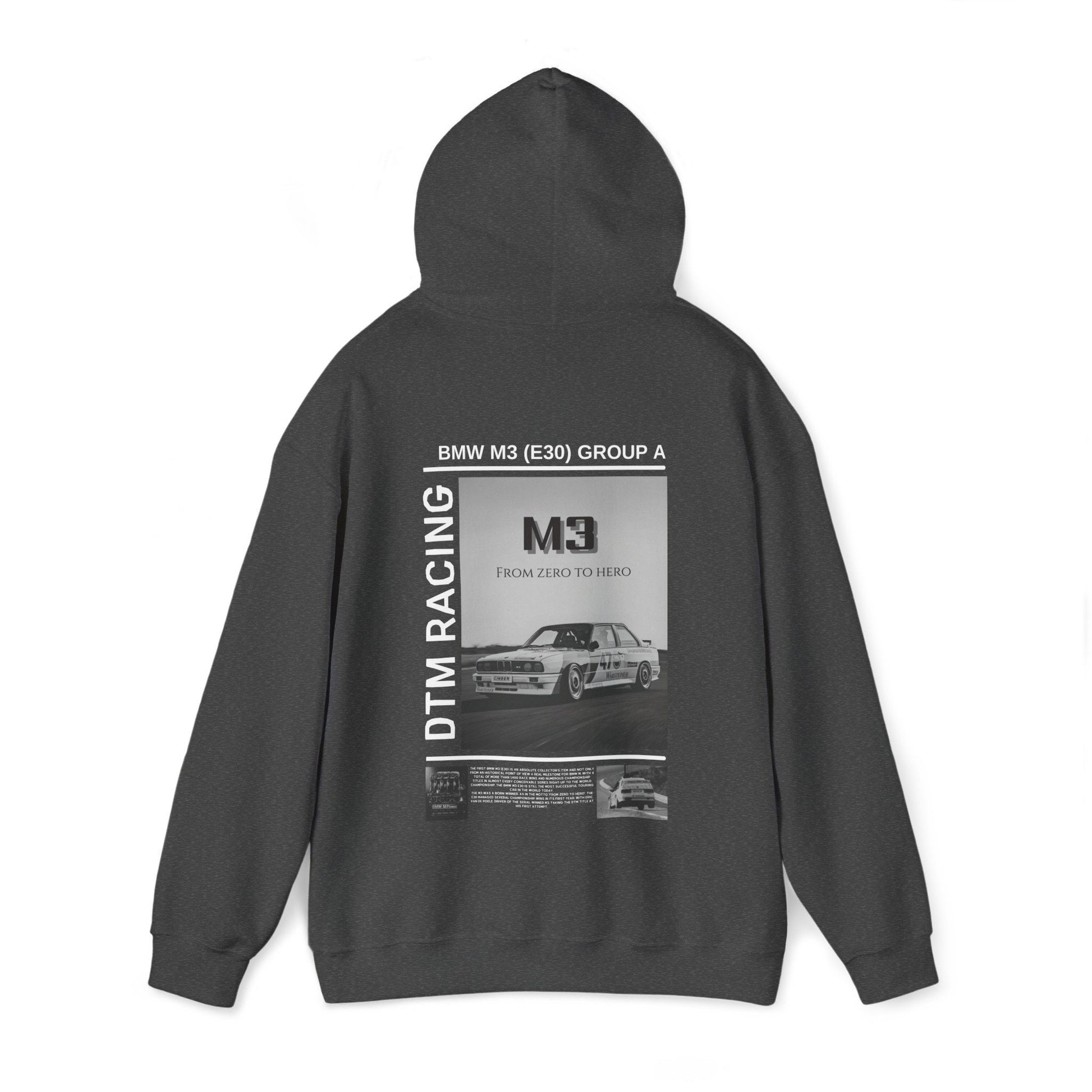 DTM BMW M3 E30 Group A Hoodie - Unique Design for Vintage Style and Car Enthusiasts